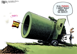 THE BIG GUN by Nate Beeler