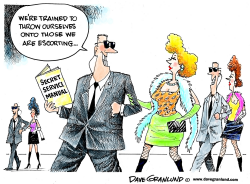 SECRET SERVICE SCANDAL by Dave Granlund