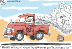 LOCAL UTAH MEDICAID by Pat Bagley