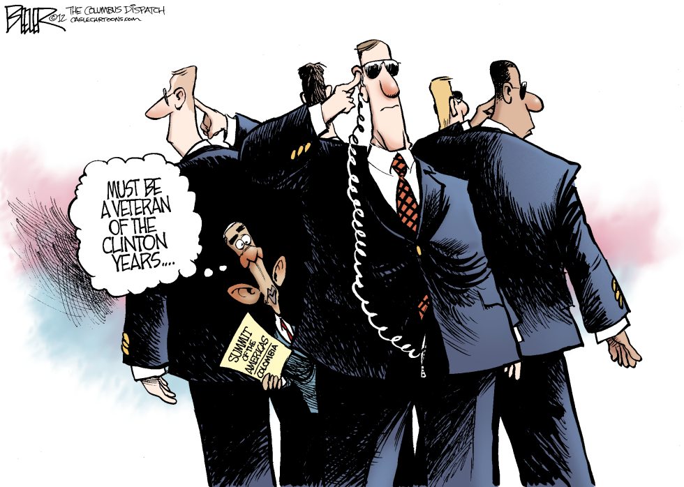  SECRET SERVICE by Nate Beeler