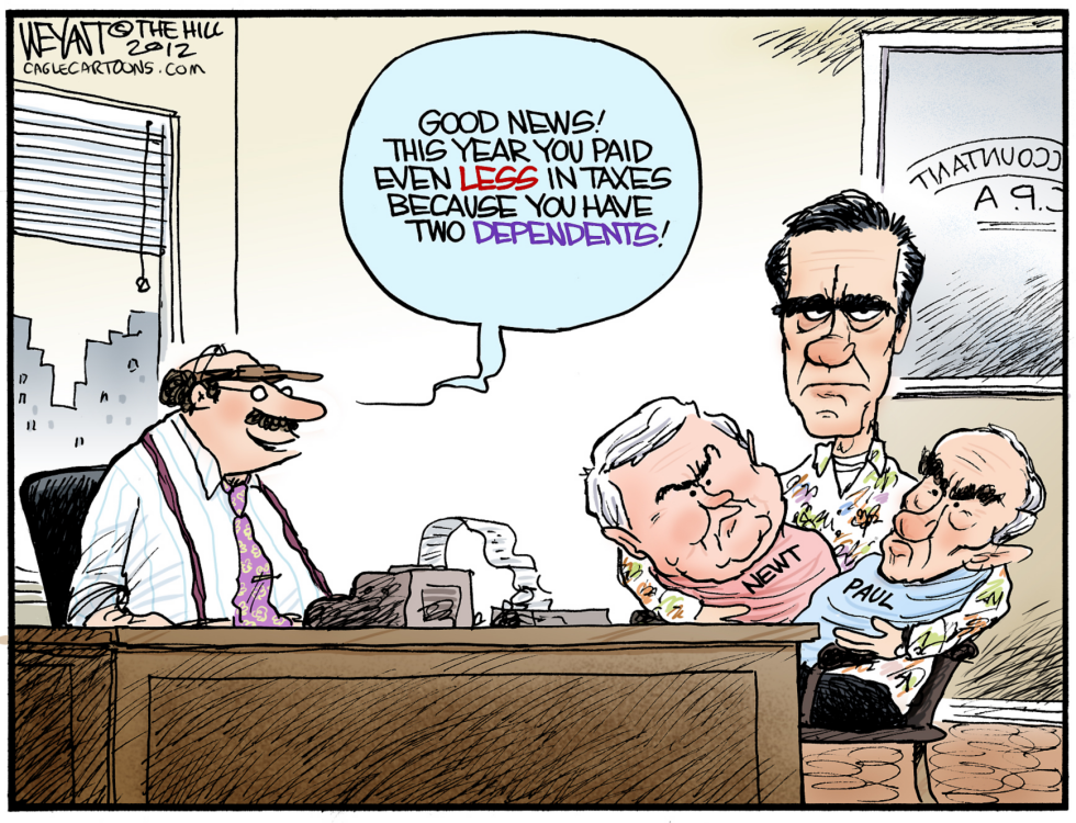  ROMNEYS LIL DEPENDENTS by Christopher Weyant