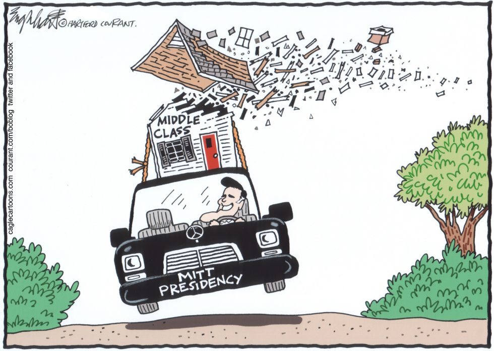  MITT TAKES US FOR A RIDE by Bob Englehart