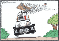 MITT LLEVA A USA EN UN PASEO by Bob Englehart