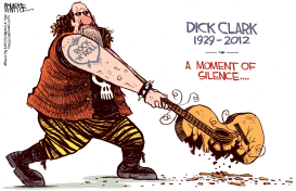 RIP DICK CLARK by Rick McKee