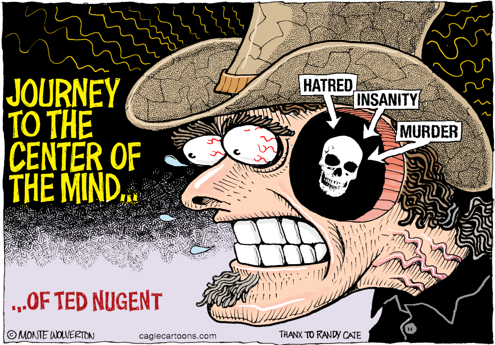  JOURNEY TO THE CENTER OF THE MIND OF TED NUGENT  by Wolverton