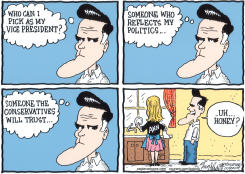 MITT CHOOSES A VICE PRESIDENT by Bob Englehart