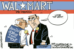 WAL-MARTS WARDROBE MALFUNCTION by David Fitzsimmons