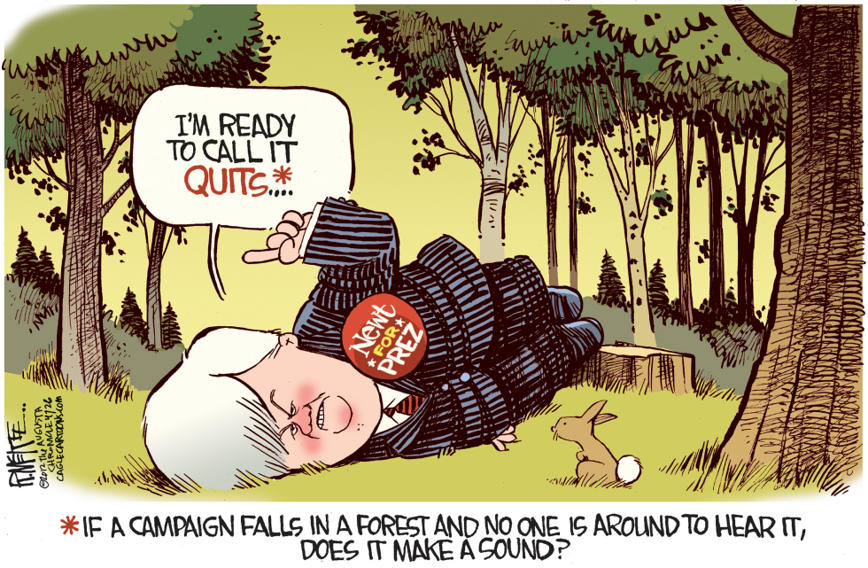  NEWT QUITS by Rick McKee