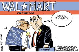 MAL FUNCIONAMIENTO DEL GUARDARROPA DE WAL-MART by David Fitzsimmons