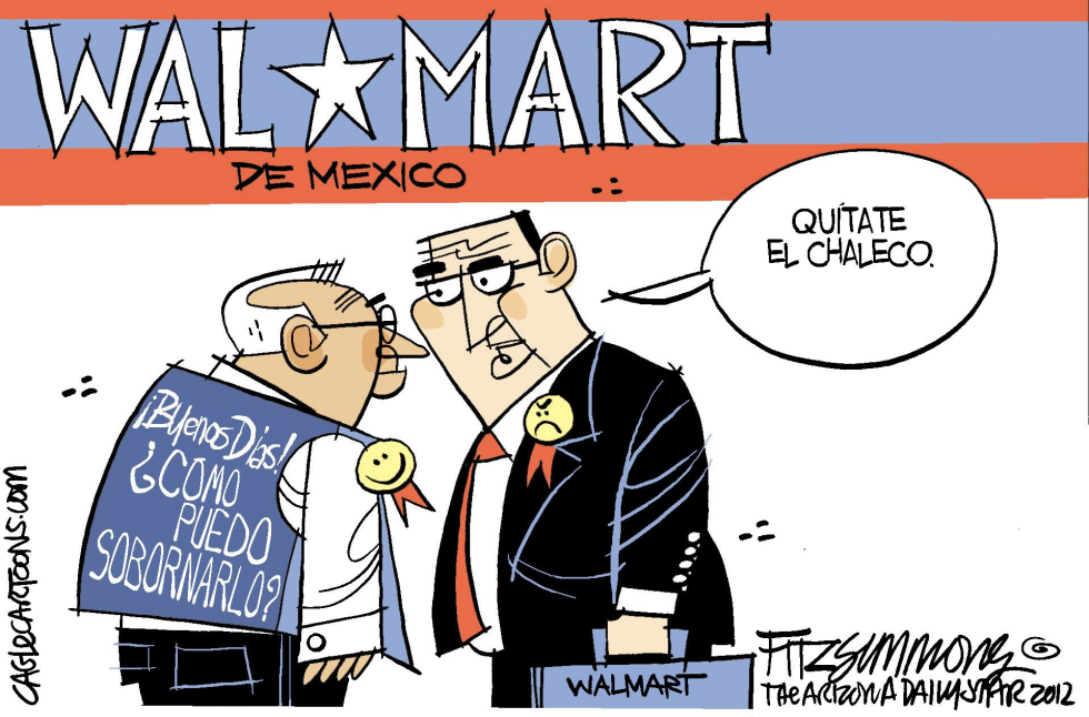  MAL FUNCIONAMIENTO DEL GUARDARROPA DE WAL-MART by David Fitzsimmons