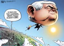 NEWT ENDS CAMPAIGN by Nate Beeler