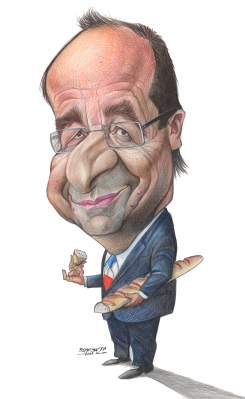 FRANCOIS HOLLANDE by Petar Pismestrovic