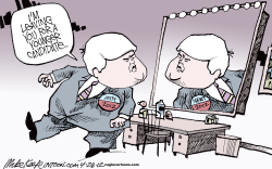 NEWT WITHDRAWS by Mike Keefe