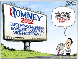 ROMNEYS NEW SLOGAN by Christopher Weyant