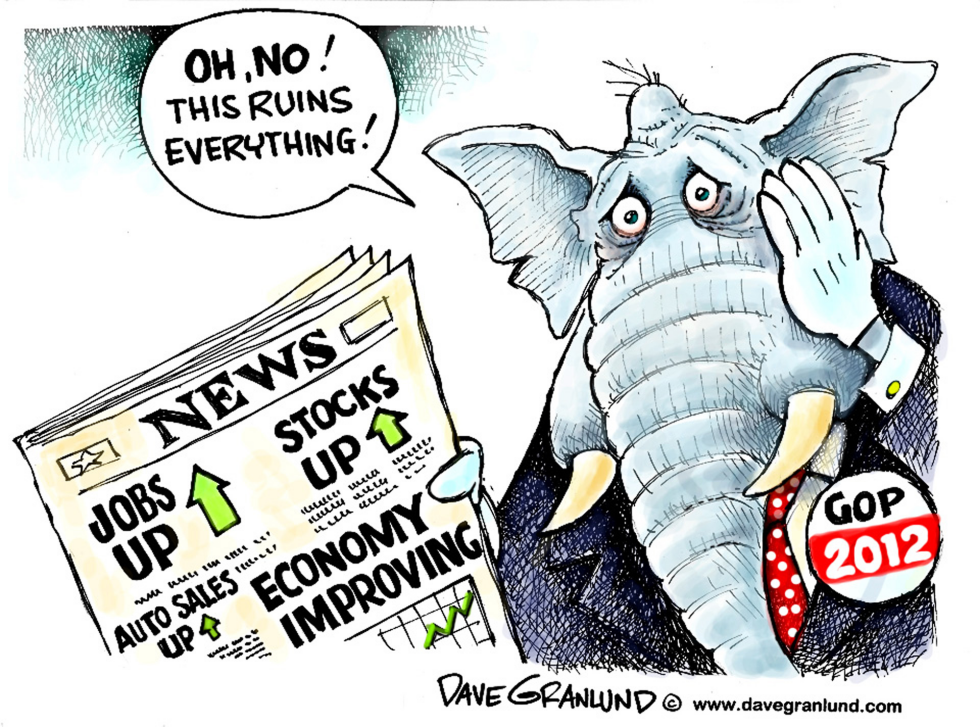  GOP AND POSITIVE NEWS by Dave Granlund