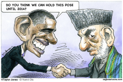 OBAMA AND KARZAI AGREE  by Taylor Jones