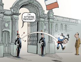 NICOLAS SARKOZY OUSTED by Patrick Chappatte