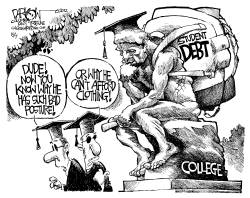 BIG DEBT ON CAMPUS by John Darkow