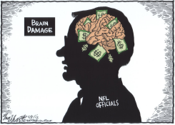 NFL AND CONCUSSIONS by Bob Englehart