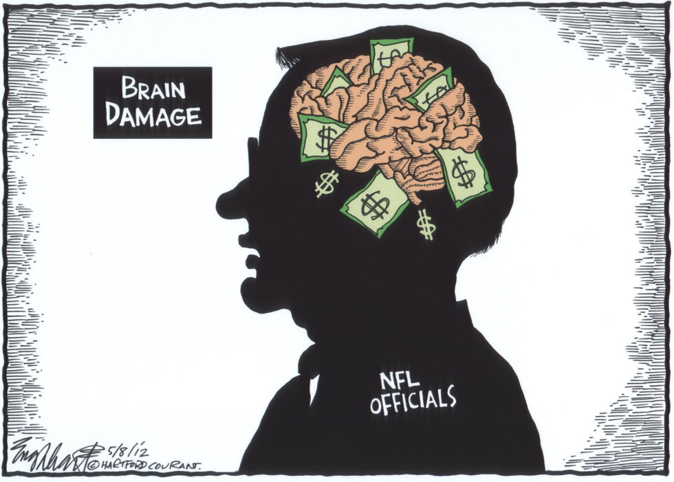  NFL AND CONCUSSIONS by Bob Englehart