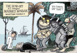 SENDAK SEND-OFF by Pat Bagley