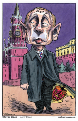 PUTIN STRUTS HIS STUFF  by Taylor Jones