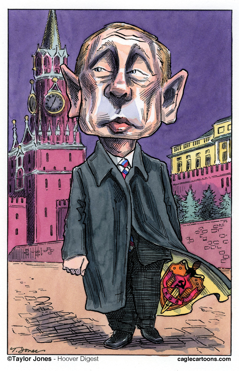  PUTIN STRUTS HIS STUFF  by Taylor Jones