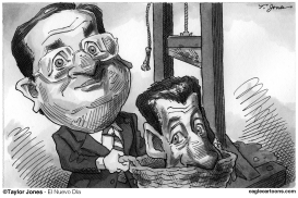 FRANCOIS HOLLANDE AND NICOLAS SARKOZY by Taylor Jones