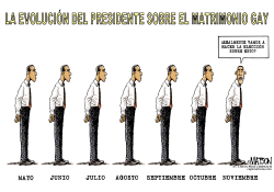 OBAMA EVOLUICIONA SOBRE EL MATRIMONIO GAY by RJ Matson