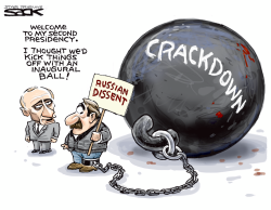 PUTINS CRACKDOWN by Steve Sack