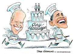 OBAMA FOR GAY MARRIAGE by Dave Granlund