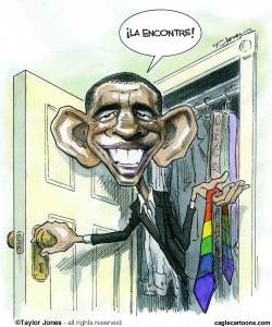 OBAMA SALE DEL CLOSET POR EL MATRIMONIO GAY by Taylor Jones