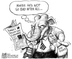 ROMNEY THE BULLY by Adam Zyglis