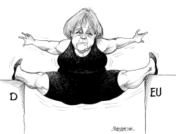 BALANCING ACT FROM ANGELA MERKEL by Petar Pismestrovic