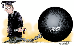 STUDENT DEBT by Daryl Cagle