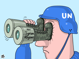 UN IN SYRIA by Emad Hajjaj