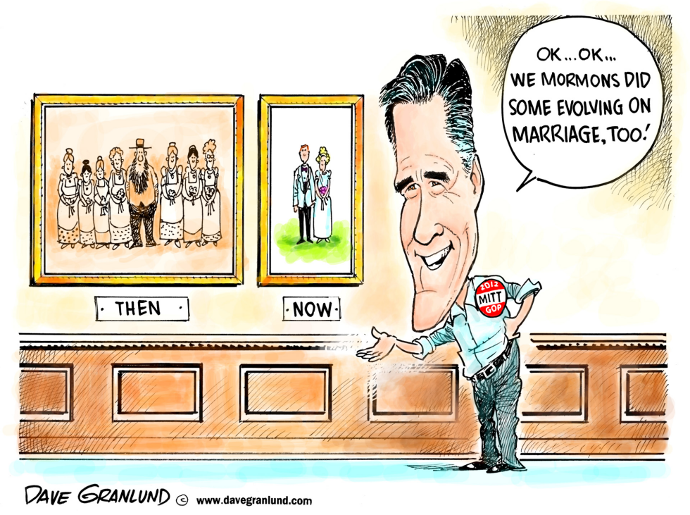  MITT ROMNEY AND MARRIAGE by Dave Granlund