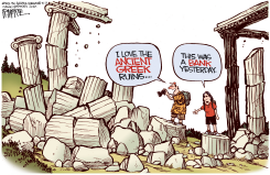 GREEK RUINS by Rick McKee