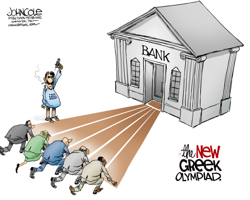  GREEK BANK RUN by John Cole