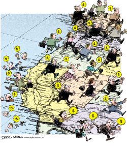 NEGOCIOS HUYENDO DE CALIFORNIA by Daryl Cagle