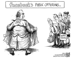 FACEBOOK'S PUBLIC OFFERING by Adam Zyglis