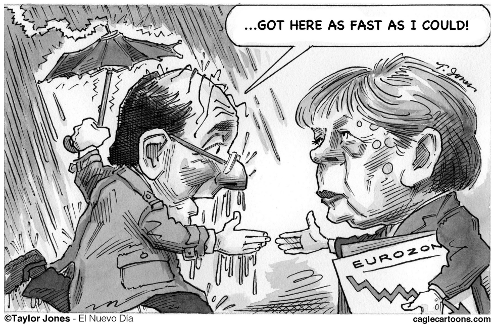  HOLLANDE MEETS MERKEL by Taylor Jones