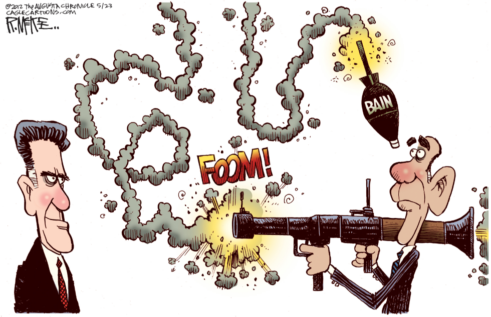  BAIN BACKFIRES by Rick McKee