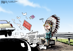 ELIZABETH WARREN by Nate Beeler