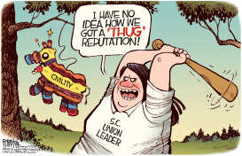 SC UNION THUGS by Rick McKee