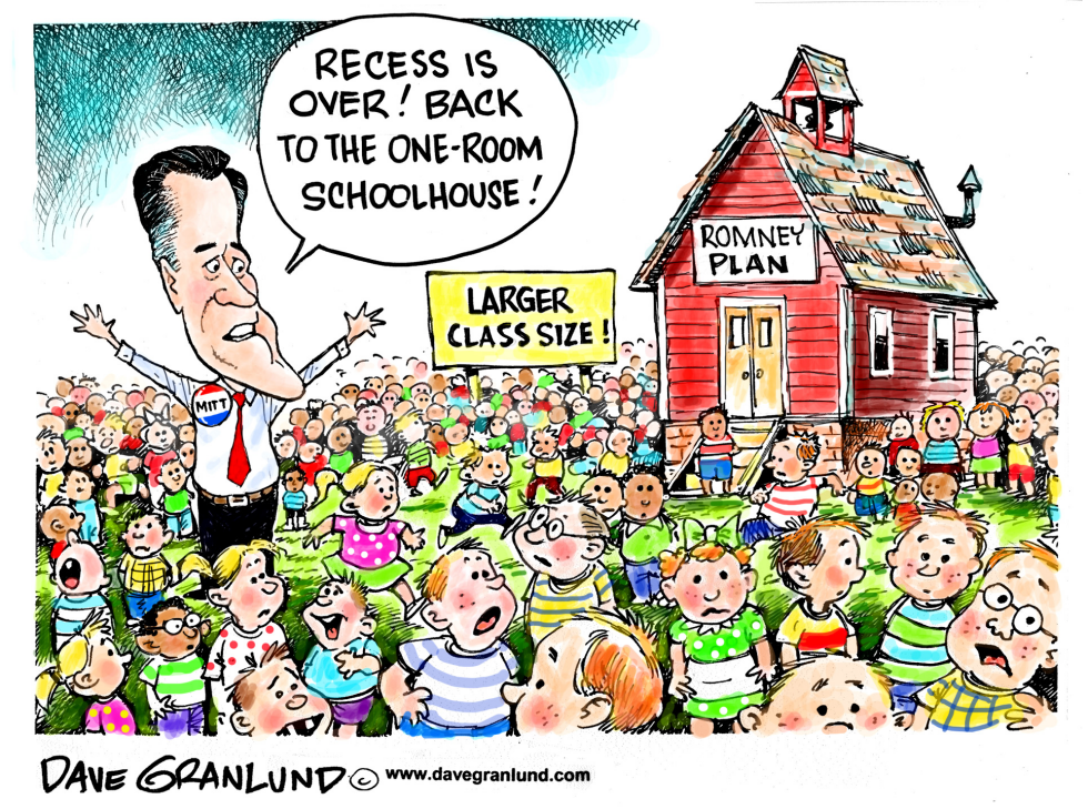  ROMNEY EDUCATION PLAN by Dave Granlund