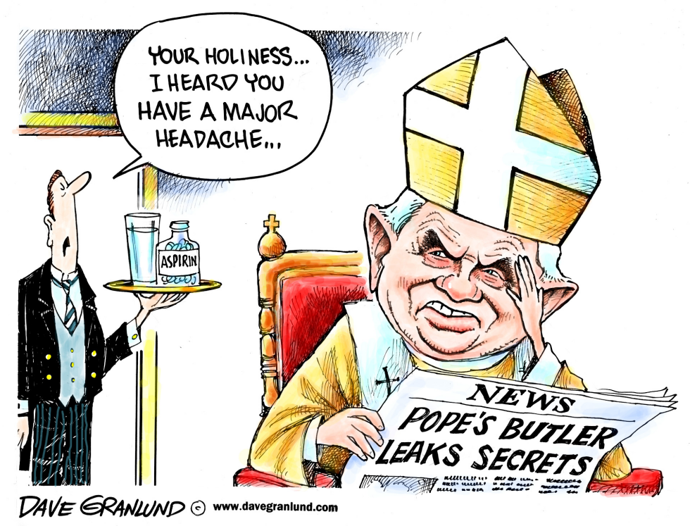  POPE AND BUTLER SCANDAL by Dave Granlund