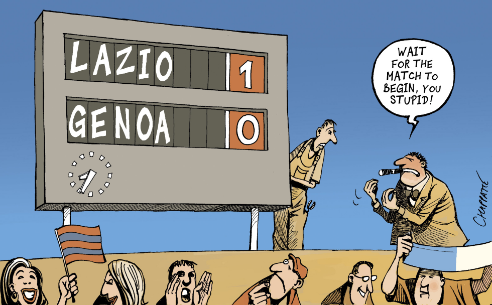  MATCH-FIXING SCANDAL SHAKES ITALIAN SOCCER by Patrick Chappatte