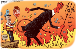 ASSAD THE DEVIL by Rick McKee