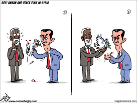 PEACE IN SYRIA by Osama Hajjaj